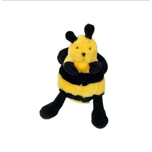 Unipak Plush Bumble Bee Stuffed Animal Toy Soft‎ Yellow Black Cute